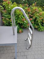 Zwembadtrap INOX, Tuin en Terras, Ophalen, Zo goed als nieuw, Ladder