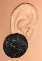 oorbellen vintage clipons zwart kant '90-'00, Bijoux, Sacs & Beauté, Autres matériaux, Noir, Envoi, Neuf