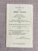 Oorlogsslachtoffer Gielen Lochristi +1945 Duitsland, Verzamelen, Bidprentjes en Rouwkaarten, Verzenden, Bidprentje