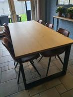 Table en chêne, Maison & Meubles, Tables | Tables à manger, Métal, Rectangulaire, 50 à 100 cm, Enlèvement