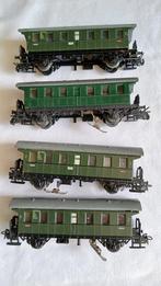 4 wagons 2eme class marklin ho metal, Enlèvement ou Envoi, Wagon, Märklin, Courant continu