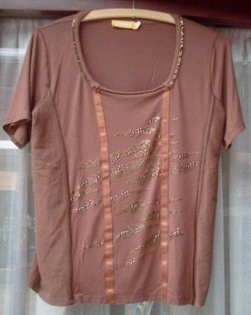 Bruin truitje van Biba maat M, Kleding | Dames, Blouses en Tunieken, Gedragen, Maat 38/40 (M), Bruin, Ophalen of Verzenden