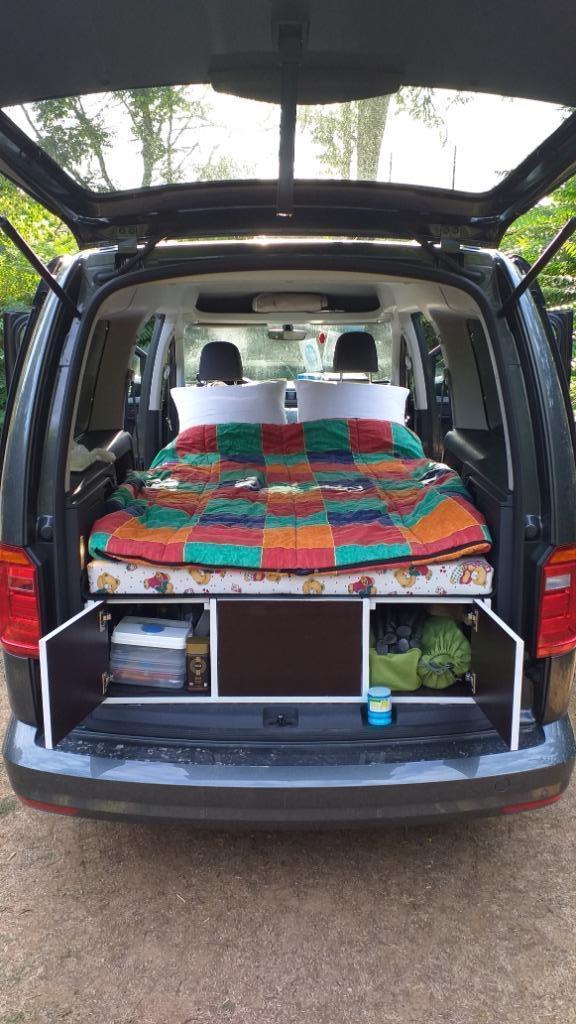 Complete campeeruitrusting voor Volkswagen Caddi Maxi, Caravanes & Camping, Meubles de camping, Utilisé, Armoire de camping, Enlèvement