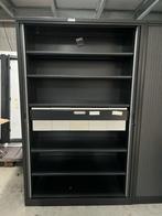 Roldeurkast 196x120x45cm incl. 5 legborden 5 metalen bakken, Ophalen, 100 tot 150 cm, Zo goed als nieuw, Metaal