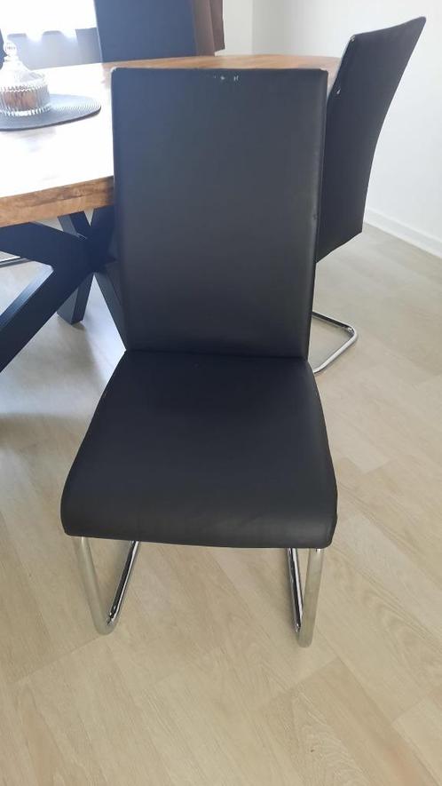 Eetkamerstoelen, Huis en Inrichting, Stoelen, Gebruikt, Vijf, Zes of meer stoelen, Kunststof, Zwart, Ophalen