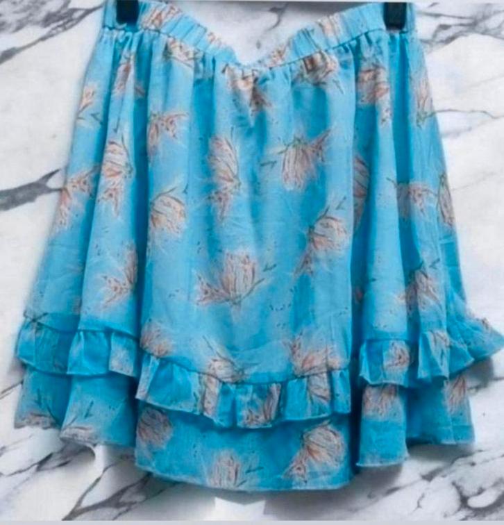 ✨️SALE‼️ SHEIN Rok Maat 1XL In Topstaat✨️✨️, Kleding | Dames, Rokken, Zo goed als nieuw, Maat 46/48 (XL) of groter, Blauw, Boven de knie