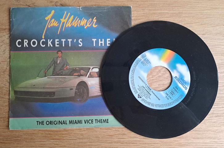 Jan Hammer - Crockett's Theme, Cd's en Dvd's, Vinyl Singles, Gebruikt, Single, Filmmuziek en Soundtracks, 7 inch, Ophalen of Verzenden