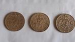 3 x 2½ florins néerlandais (1960, 1961, 1962), Timbres & Monnaies, Monnaies | Pays-Bas, 2½ florins, Série, Enlèvement ou Envoi