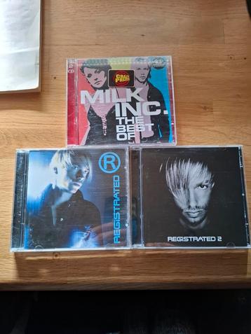 Registrated 1 & 2 + The Best Of Milk Inc. (3 albums, 4 CDs), Ophalen of Verzenden, Zo goed als nieuw