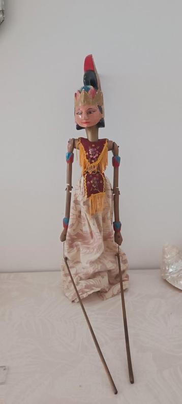 Marionnette Traditionnelle Indonésienne Bali Asie bois