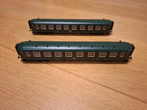 LS models 42115 - set de 2 voitures I2 B11 SNCB, Hobby en Vrije tijd, Modeltreinen | H0, Zo goed als nieuw, Wagon, Overige merken