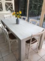 Eettafel met bijpassende stoelen, Huis en Inrichting, Tafels | Eettafels, Ophalen, Kunststof, 50 tot 100 cm, Vijf personen of meer