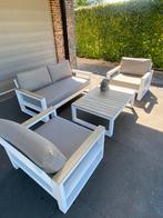 Mooie witte loungeset merk LIFE, Tuin en Terras, Ophalen, 4 zitplaatsen, Aluminium, Zo goed als nieuw