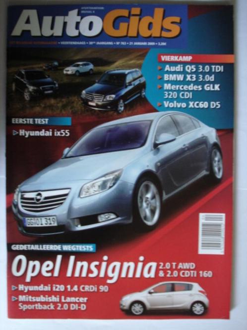 AutoGids 763 Opel Insignia/Mitsubishi Lancer Sportback/Volvo, Boeken, Auto's | Folders en Tijdschriften, Zo goed als nieuw, Algemeen