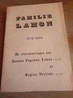 (WESTROZEBEKE HOOGLEDE ROESELARE ) Familie Lamon 1678-1982., Ophalen of Verzenden, Gelezen