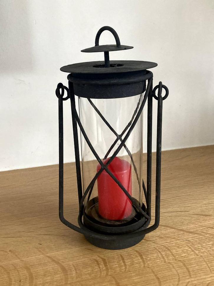Vintage kandelaar metaal/glas voor 10 euro, Huis en Inrichting, Woonaccessoires | Kandelaars en Kaarsen, Gebruikt, Kandelaar, Metaal