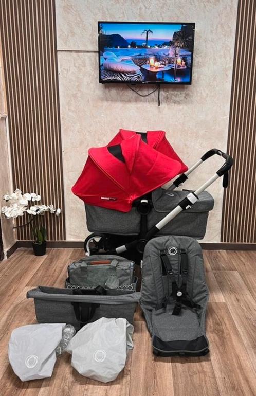 Bugaboo Donkey 3 Twin Complete duo tweeling, Kinderen en Baby's, Kinderwagens en Combinaties, Zo goed als nieuw, Kinderwagen, Bugaboo