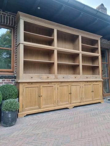 Eiken boekenkast/bibliotheekkast GRATIS LEVERING  beschikbaar voor biedingen