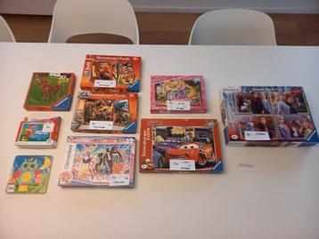 Puzzels beginners tem 6+ NIEUWSTAAT frozen, cars,incredibles beschikbaar voor biedingen