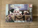 Puzzel Educa puppy’s in reiskoffer 500 stukjes, Hobby en Vrije tijd, Ophalen of Verzenden, 500 t/m 1500 stukjes, Nieuw, Legpuzzel