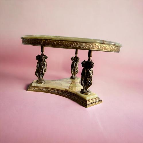 Table basse/table basse vintage en onyx Deknudt, Antiquités & Art, Antiquités | Meubles | Tables, Enlèvement ou Envoi