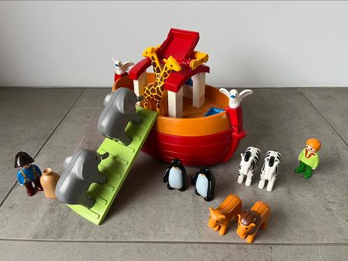 Playmobil 1-2-3 meeneembare ark van Noach, Kinderen en Baby's, Speelgoed | Playmobil, Zo goed als nieuw, Ophalen