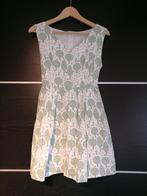 robe vintage verte imprimé "forêt", Comme neuf, Vert, Taille 38/40 (M), Enlèvement ou Envoi