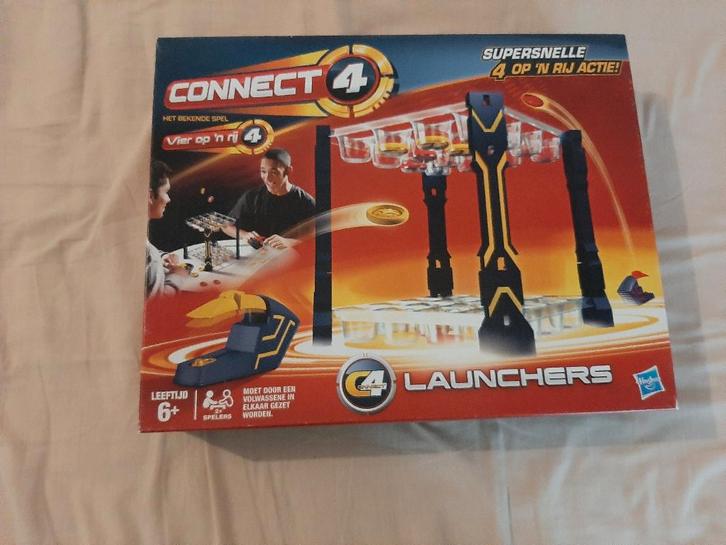 Vier op een rij Launchers Connect 4 van Hasbro, Hobby en Vrije tijd, Gezelschapsspellen | Bordspellen, Ophalen of Verzenden