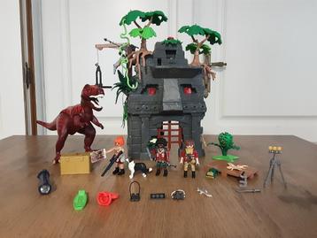 Grand camp de base pour dinos PlayMobil avec lampe de poche,, Enlèvement ou Envoi, Comme neuf, Ensemble complet