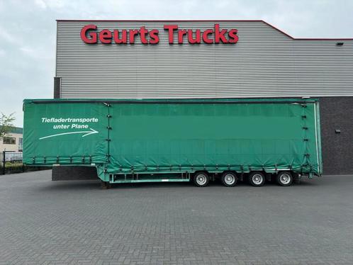 MEUSBURGER MPG-4 SEMI DIEPLADER/TIEFLADER/LOWLOADER/HUIF/PLA, Auto's, Vrachtwagens, ABS, Aanhangers en Opleggers, Overige brandstoffen