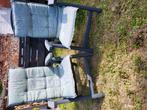 Grijze hartman tuinstoelen verstelbaar, Ophalen, Gebruikt