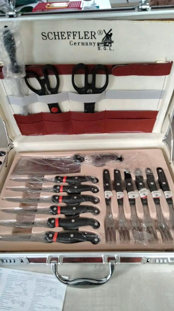 Set de couteaux de 25 pièces, Maison & Meubles, Cuisine | Couverts, Neuf, Ensemble de couverts, Inox ou Chrome, Résiste au lave-vaisselle