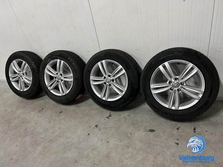 6-7mm! VW Tiguan 17 inch velgen 5x112 winterbanden 215/65R17, Auto-onderdelen, Banden en Velgen, Banden en Velgen, Winterbanden