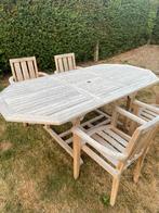 Teak tuintafel, Tuin en Terras, Ophalen, Gebruikt