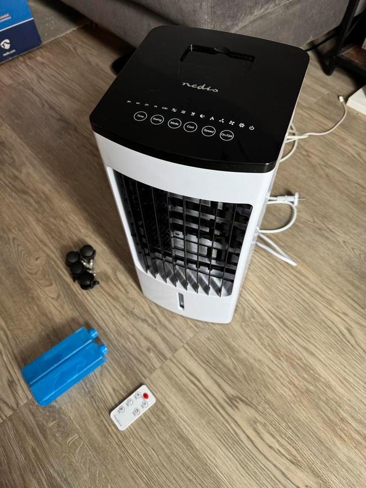 Nedis Air Cooler, Elektronische apparatuur, Ventilatoren, Zo goed als nieuw, Vloerventilator, Ventilator met afstandsbediening