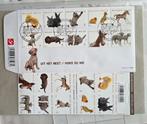 2010-1 FDC + 10 STICKERS MET DIEREN, Verzenden