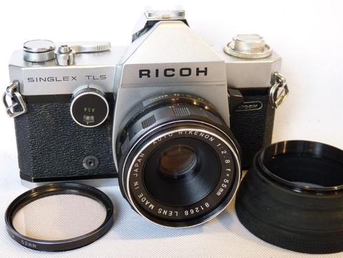 Ricoh Singlex TLS body, Auto Rikenon 2.8/55mm M42 lens, Audio, Tv en Foto, Fotocamera's Analoog, Gebruikt, Spiegelreflex, Pentax