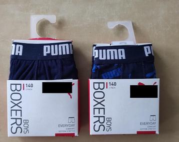 2 sets Boxershorten Puma, maat 134/140 (nieuw) beschikbaar voor biedingen