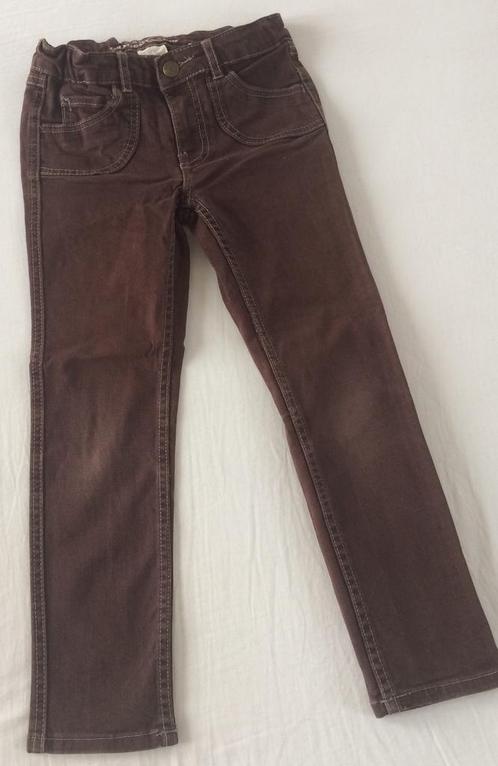 jeans broek H&M 122 donker bruin, Kinderen en Baby's, Kinderkleding | Maat 122, Gebruikt, Meisje, Broek, Ophalen of Verzenden