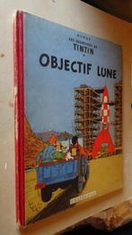 BD Tintin - Objective Moon (Belgische EO) - Hergé, Gelezen, Ophalen of Verzenden, Eén stripboek, Hergé