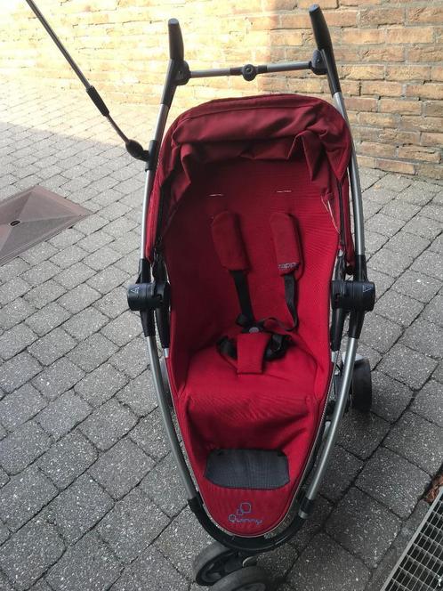 Quinny zapp poussette rouge + chancelière + habillage pluie, Kinderen en Baby's, Kinderwagens en Combinaties, Gebruikt, Kinderwagen