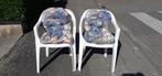 2 chaises de jardin + 4 coussins *, Jardin & Terrasse, Plastique, Enlèvement, Utilisé