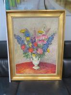 Groot schilderij "Bloemen" Jeanne Baekelandt Leon de Smet, Ophalen