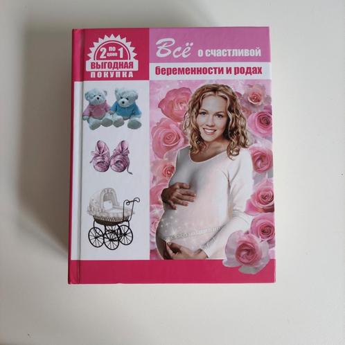 In het Russisch is het boek 2 in 1, zwangerschap en baby., Livres, Grossesse & Éducation, Comme neuf, Grossesse et accouchement