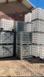 Ibc vaten voor 1000 liter op ijzeren of plastieken palet, Enlèvement, Utilisé