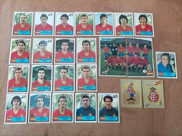 Panini euro 88 team Spanje compleet . 27 stickers  beschikbaar voor biedingen