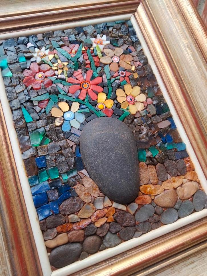 Bijzonder kunstwerkje Ceramiche Monreale mozaïek, Antiek en Kunst, Kunst | Overige Kunst, Ophalen of Verzenden