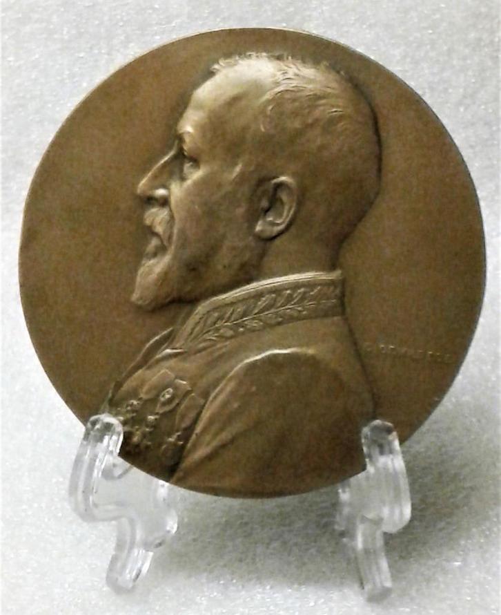 Medaille Wereldtentoonstelling BXL ❖ Devreese ❖ A.  Hubert, Antiek en Kunst, Antiek | Brons en Koper, Brons, Ophalen of Verzenden