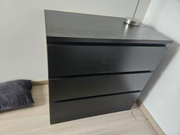 Ladekast ikea zwart, Huis en Inrichting, Ophalen, Gebruikt
