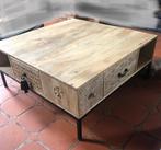 Salontafel mangohout - perfecte staat, Huis en Inrichting, Ophalen, 50 tot 100 cm, Vierkant, Nieuw